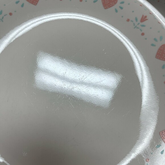 Corelle by Corning Dinner Plates Hearts Forever Yours Beige Pink Lot of 3 - Picture 9 of 10